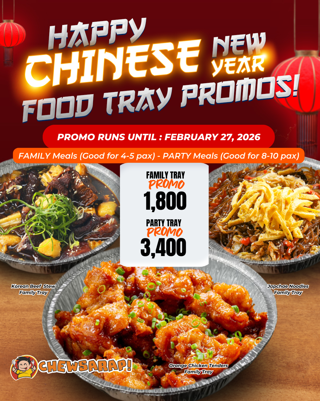 CNY Korean Food Trays