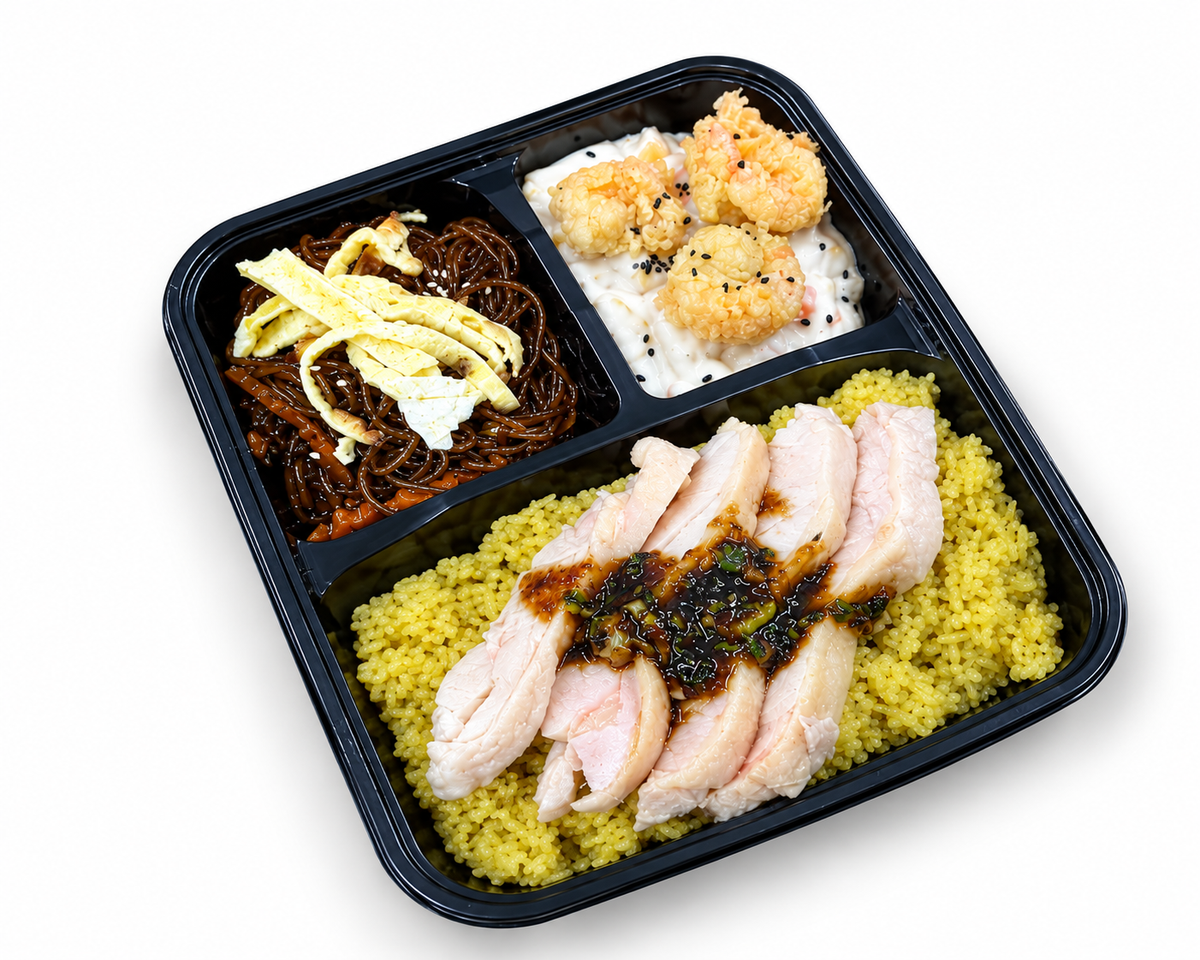 Asian Classic Trio 3-Viand Bento Set