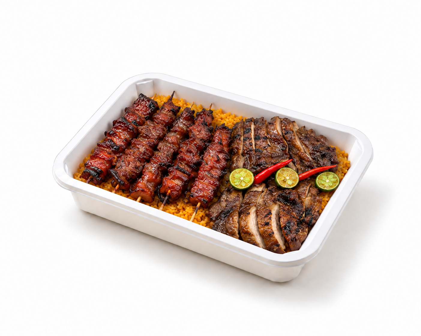 Grill Duo Set with Java Rice (Chicken Inasal + Pork BBQ)