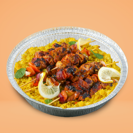 Chicken Kebab with Biryani Rice